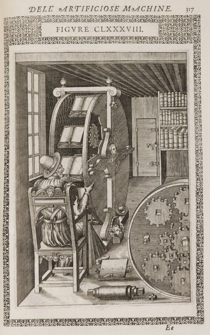 Le diverse et artificiose machine del capitano Agostino Ramelli... Ramelli, Agostino, 1531-ca. 1600. Arquivo digital da Beinecke Library, Elizabethan Club of Yale University, 1032311 